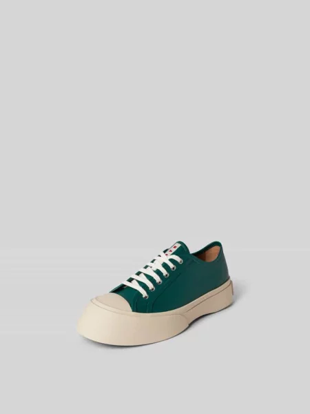 Sneakersy z wiązaniem Marni zielone