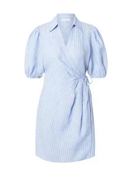 TOMMY HILFIGER Košeľové šaty béžová / modrá / svetlomodrá biela