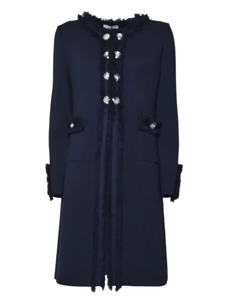 Палто Charlott с ресни синьо