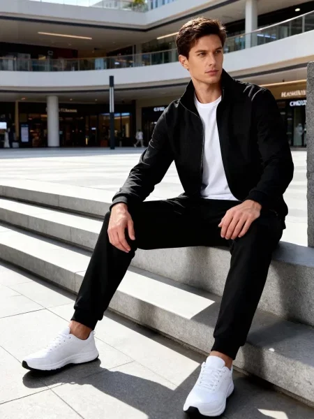 Tommy Life Tepláková souprava Aktive Sets' černá