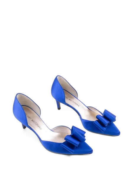 Pantofi cu toc Stuart Weitzman cu funde albastru