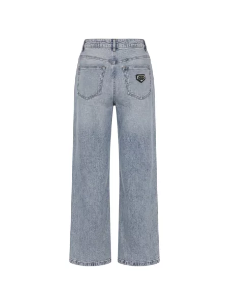 Blugi drepți Philipp Plein albastru