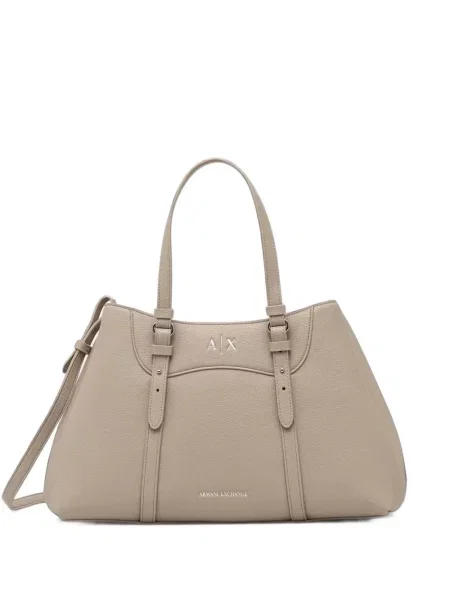 Geantă shopper Armani Exchange cu autograf