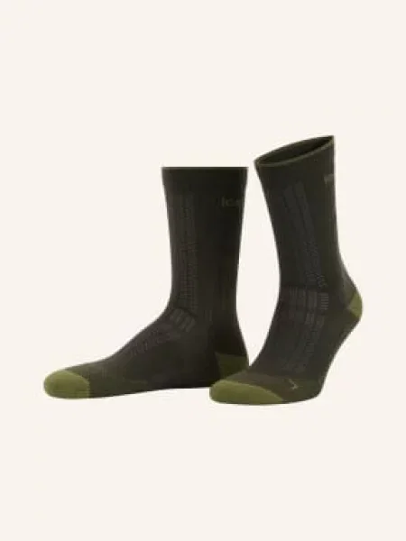 Icebreaker Skarpety Merino Hike + Ultralight Crew gruen oliwkowe