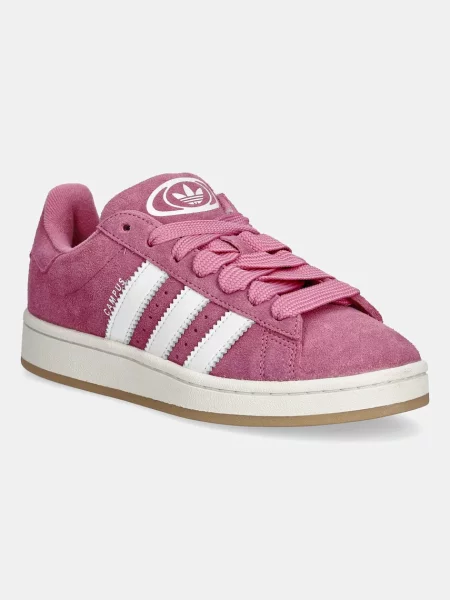 Semišové tenisky adidas Originals Campus růžová