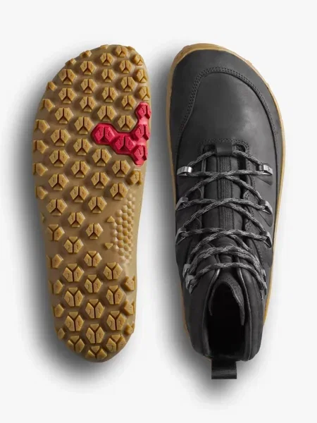 Bőr félcipo Vivobarefoot fekete