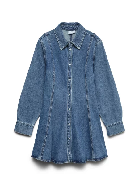 VERO MODA Košeľové šaty VMJESSIE denim modrá