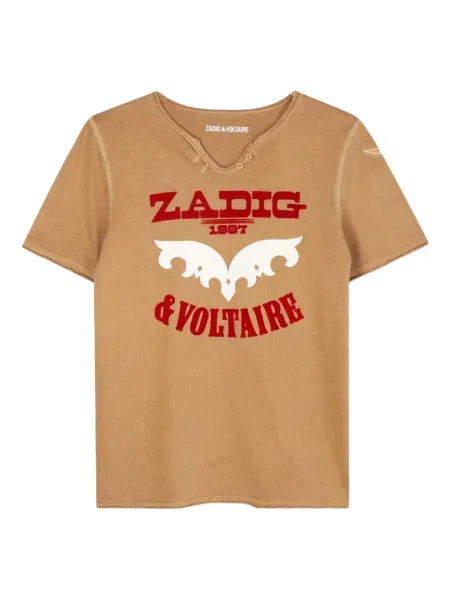 Koszulka dziecięca Zadig & Voltaire brązowa