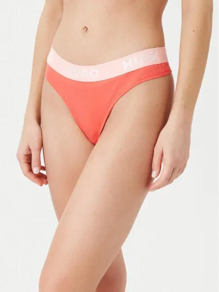 HUGO Chilot tanga Sporty Logo roșu