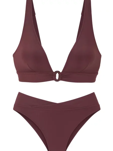 LASCANA Costum de baie două piese castaniu