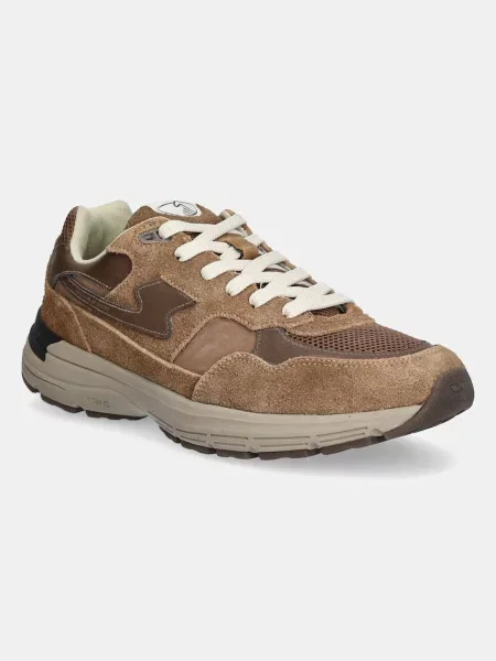 Кросівки Stepney Workers Club Amiel S-Strike Geo-Merged коричневий