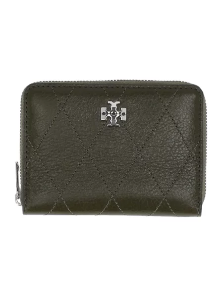 Portfel Tory Burch skórzany zielony