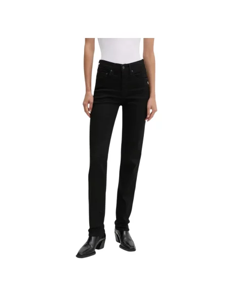 Jeansy straight leg Levi's z wysoką talią czarne