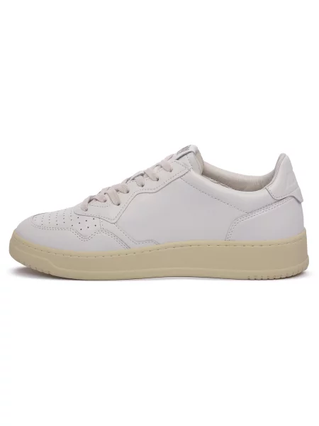 Sneakers Autry Medalist Low Man Leat/ Leat Wht/ Wht EUR 41 alb