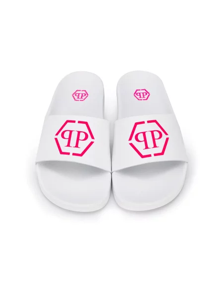 Dětské sandály Philipp Plein bílé