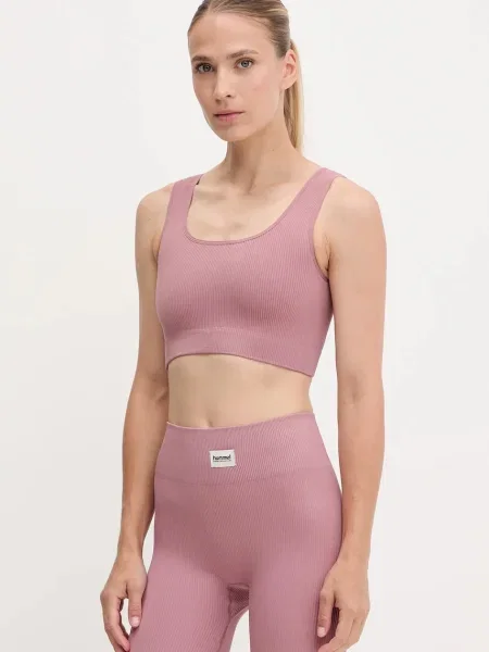 Hummel sportovní podprsenka růžová