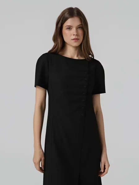 Платье мини Emporio Armani черное