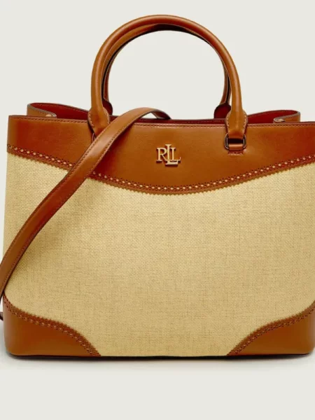 Lauren Ralph Lauren Kézitáska MARCY teveszín / konyak barna