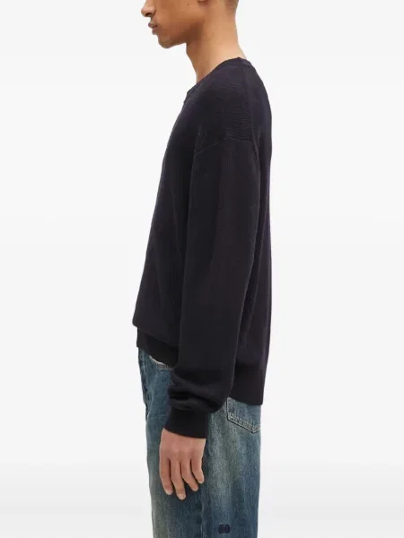 Pulover Paul Smith cu decolteu rotund negru