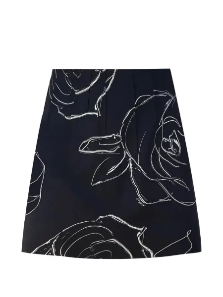 Fustă Marni cu model floral cu imagine albastru
