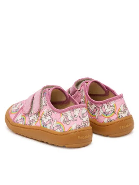 Bačkory Froddo Barefoot Canvas S růžová