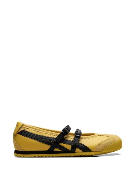 Балеринки Onitsuka Tiger с тигров принт жълто