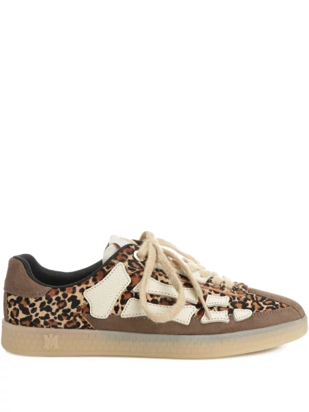 Sneakerși Amiri cu imagine cu model leopard maro