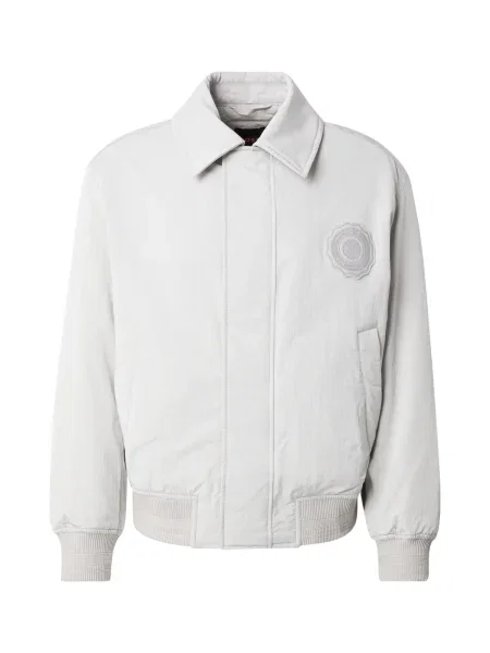 BOSS Prehodna jakna Ohot svetlo siva