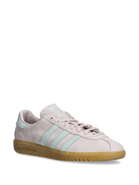Sneakerși Adidas Gazelle din piele de căprioară cu decolteu rotund alb