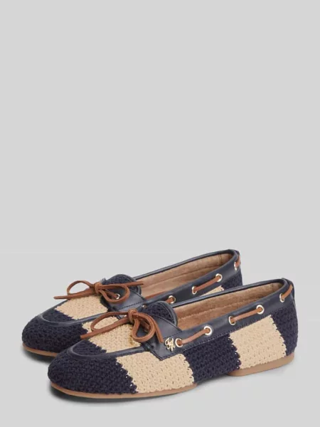 Tommy Hilfiger mokasyny TH FLEX BOAT SHOE CROCHET białe