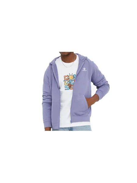 Converse Classic Hoodie Mężczyźni Bluzy i bluzy z kapturem Converse Size: XXS fioletowy