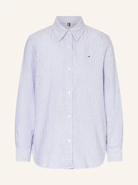 Tommy Hilfiger Košilová Halenka bílá/ modrá bílá
