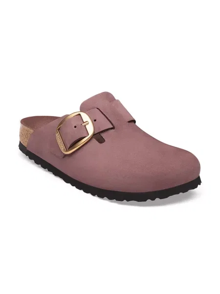 Birkenstock De piele mules încălțăminte Boston Big Buckle | narrow fit roz