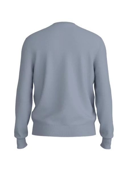 Pulover Boss cu broderie albastru