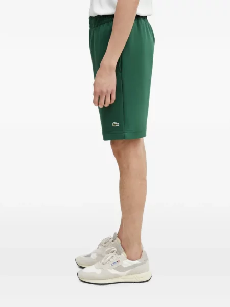 Húzózsinór rövidnadrág Lacoste autogrammal zöld