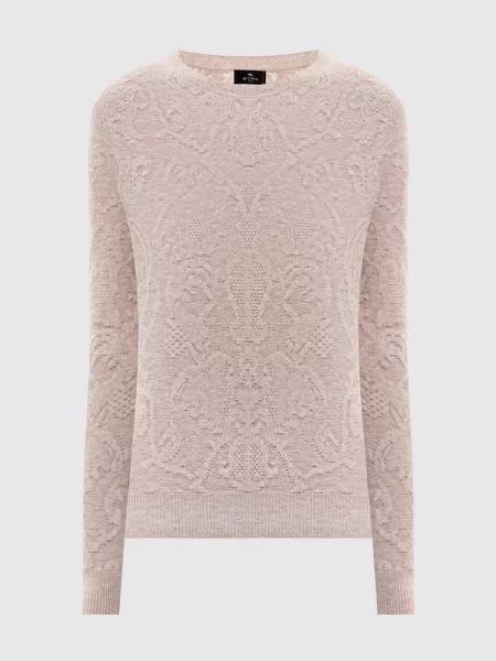 Светр з вовни Etro бежевий