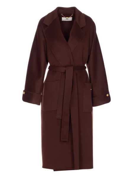 Trencz Elisabetta Franchi wełniany brązowy