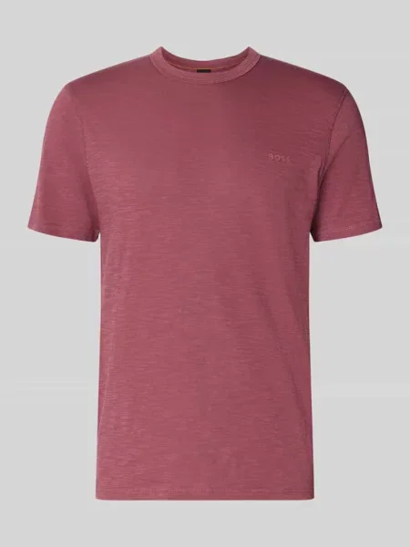 T-shirt o kroju regular fit z mieszanki bawełny model Tegood' Boss Orange