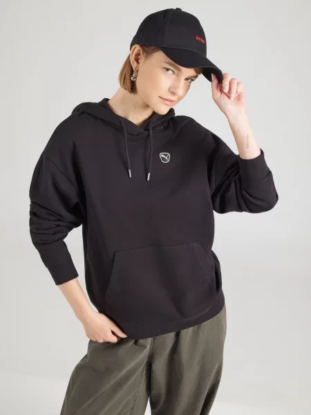PUMA Mikina Ess Elevated' čierna