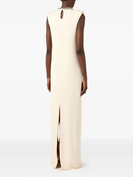 Maxi rochie maxi Elisabetta Franchi fără mâneci de costum