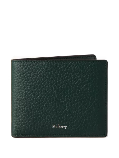 Portofel Mulberry din piele verde