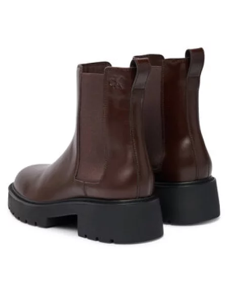 Calvin Klein Bokacsizma Chunky Chelsea Boot Pol Lth fekete