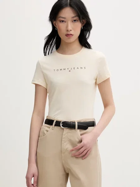 Tommy Jeans tričko žluté