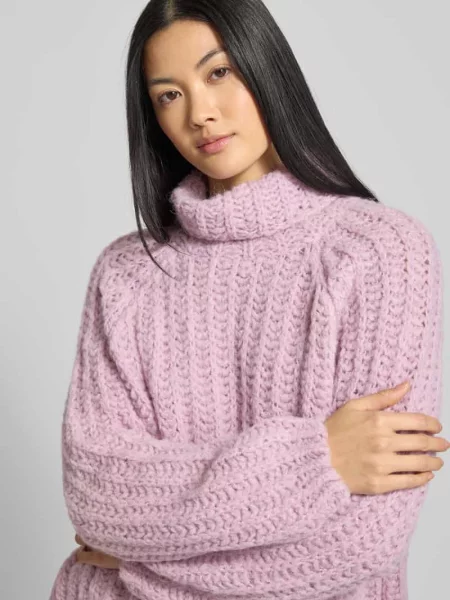 Sweter o luźnym kroju z dzianiny z dodatkiem wełny z alpaki Smith And Soul