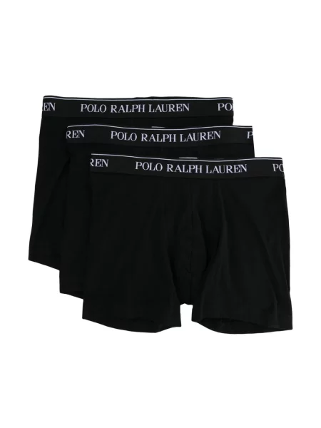 Obcisłe bokserki z mieszanki bawełny w zestawie 3 szt. Polo Ralph Lauren czarne