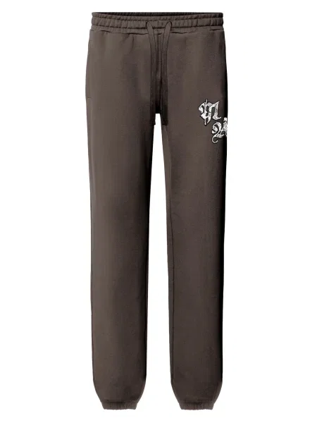 Multiply Apparel Pantaloni maro alb