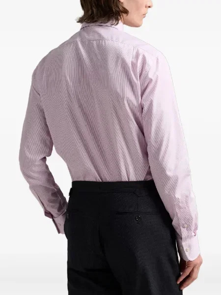 Samt prugasta košulja Polo Ralph Lauren s vezom plava