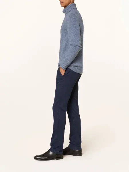 Jacob Cohen Chinosy Bobby O Kroju Slim Fit blau niebieskie