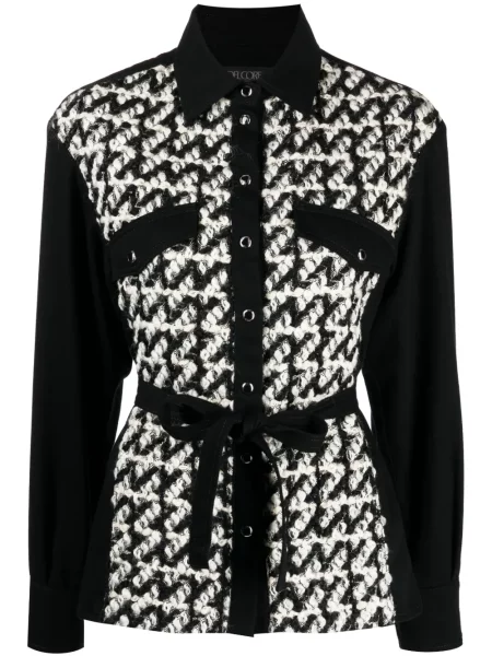 Bukiecik talia koszula Del Core czarna