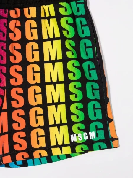 Szorty dziecięce Msgm czarne